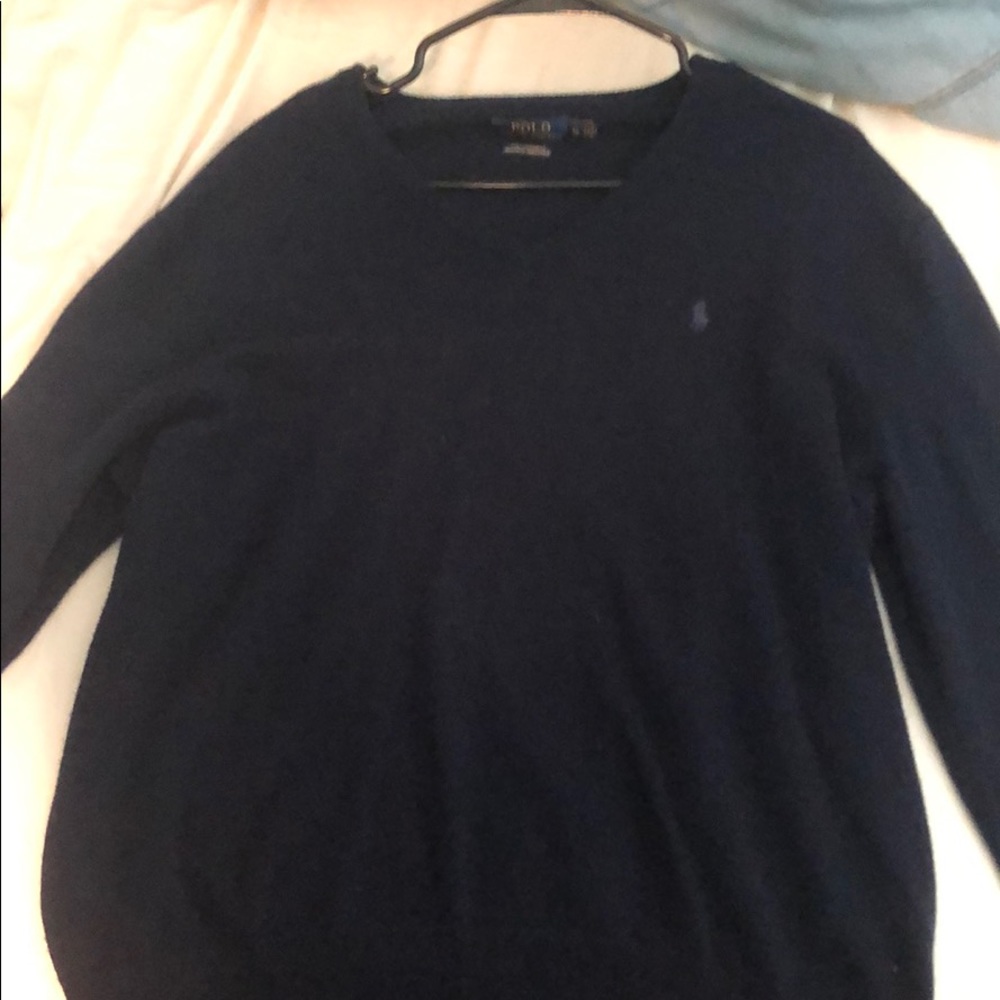 Polo Ralph Lauren 100% cashmere navy sweater